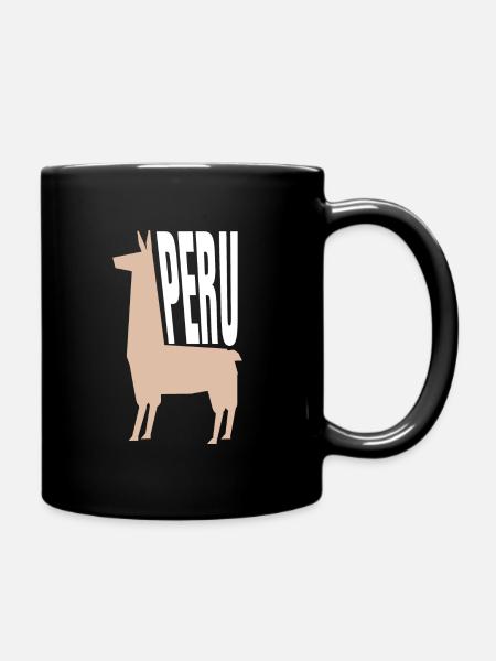 Lama du Pérou - Mug uni - noir