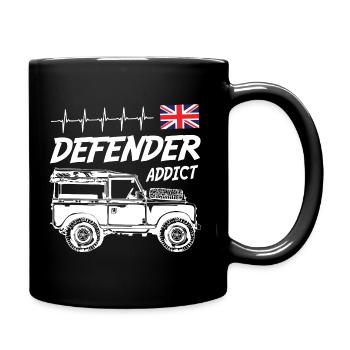 Landy Rover Defender Addict - Tasse einfarbig - Schwarz - Rechts