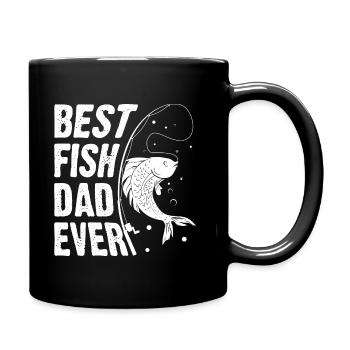 Père du poisson - Mug uni - noir - Droite