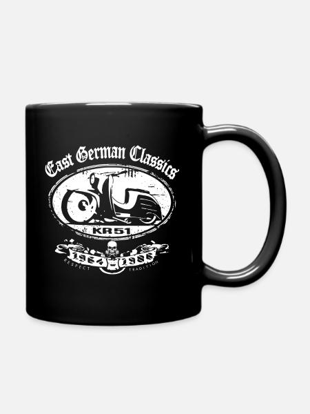 East German Classics - KR51 - Simson Schwalbe - Tasse einfarbig - Schwarz