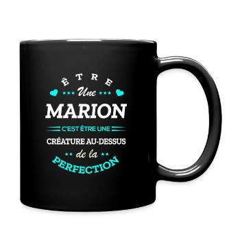 MARION PARFAITE - NOM MARION - Mug uni - noir - Droite