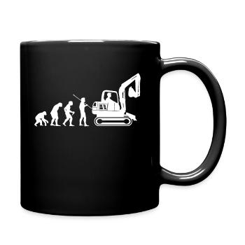 Excavator - Full Colour Mug - black - Right