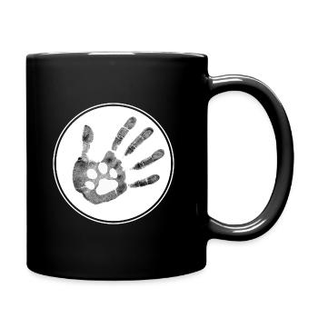 Dog High Five Dog - Full Colour Mug - black - Right