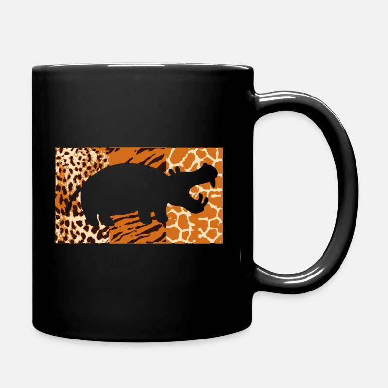 Hippopotame - Mug uni - noir