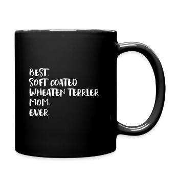 Terrier de blé à pelage mou - Mug uni - noir - Droite