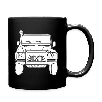 Landy Silhouette white - Tasse einfarbig - Schwarz - Rechts