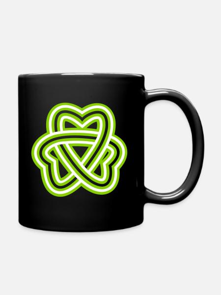 Trèfle triple nœud celtique - Mug uni - noir