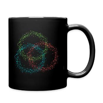 Circles - Full Colour Mug - black - Right