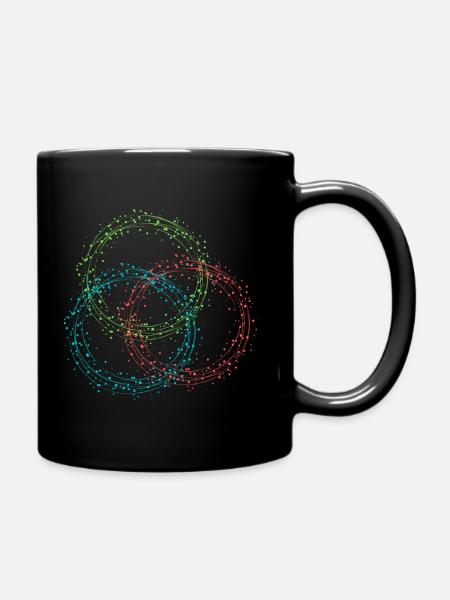 Circles - Tasse einfarbig - Schwarz