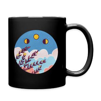 Moon Phase and Stars - Mug uni - noir - Droite