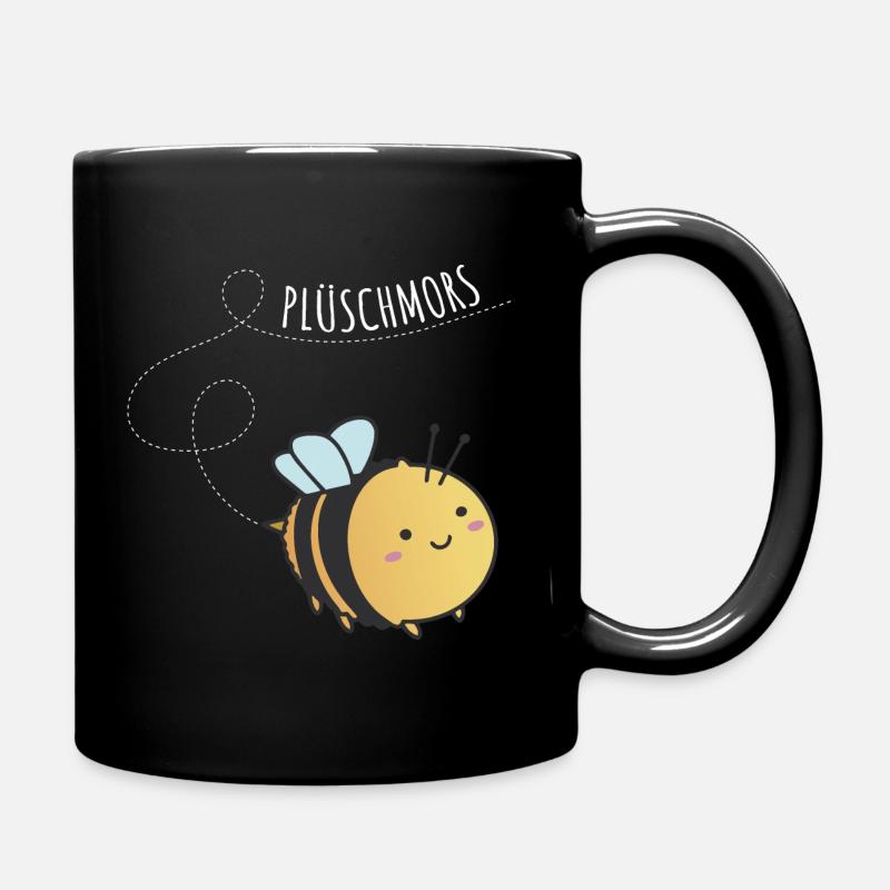 Plüschmors- lustiges Norddeutsches Hummel T-Shirt - Tasse einfarbig - Schwarz