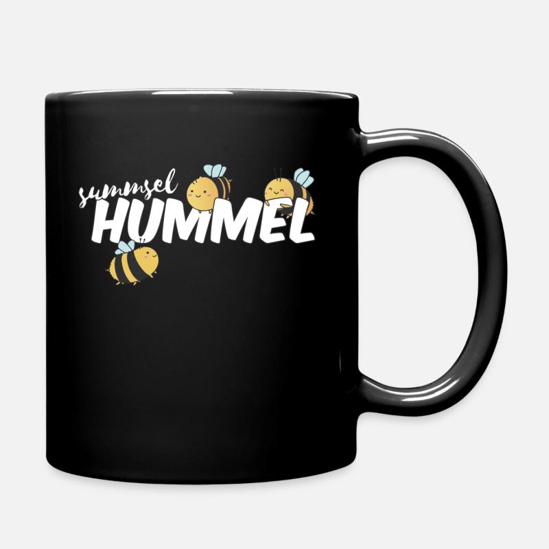 Summsel Hummel Tier niedliche Hummel - Tasse einfarbig - Schwarz