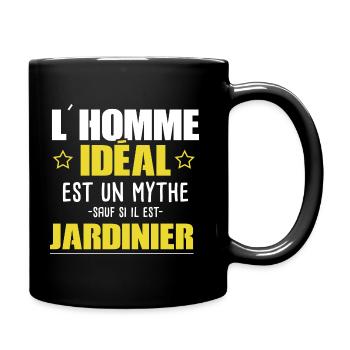 Jardinier - Métier - Homme - Cadeau - Drôle - Mug uni - noir - Droite
