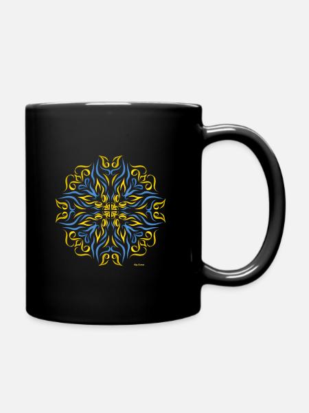 Respect, Paix et Liberté pour l'Ukraine - Mug uni - noir