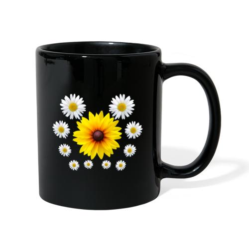 Sonnenhut Blume mit Margeriten Blüte Gänseblümchen - Tasse einfarbig