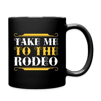 Take Me To The Rodeo - Full Colour Mug - black - Right