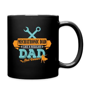 Mechatroniker Vater cooler Papa - Tasse einfarbig - Schwarz - Rechts