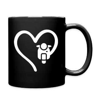 Scooter Heart Scooter - Full Colour Mug - black - Right