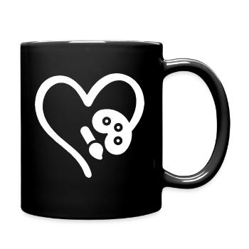 Painter Heart Art Lovers - Full Colour Mug - black - Right