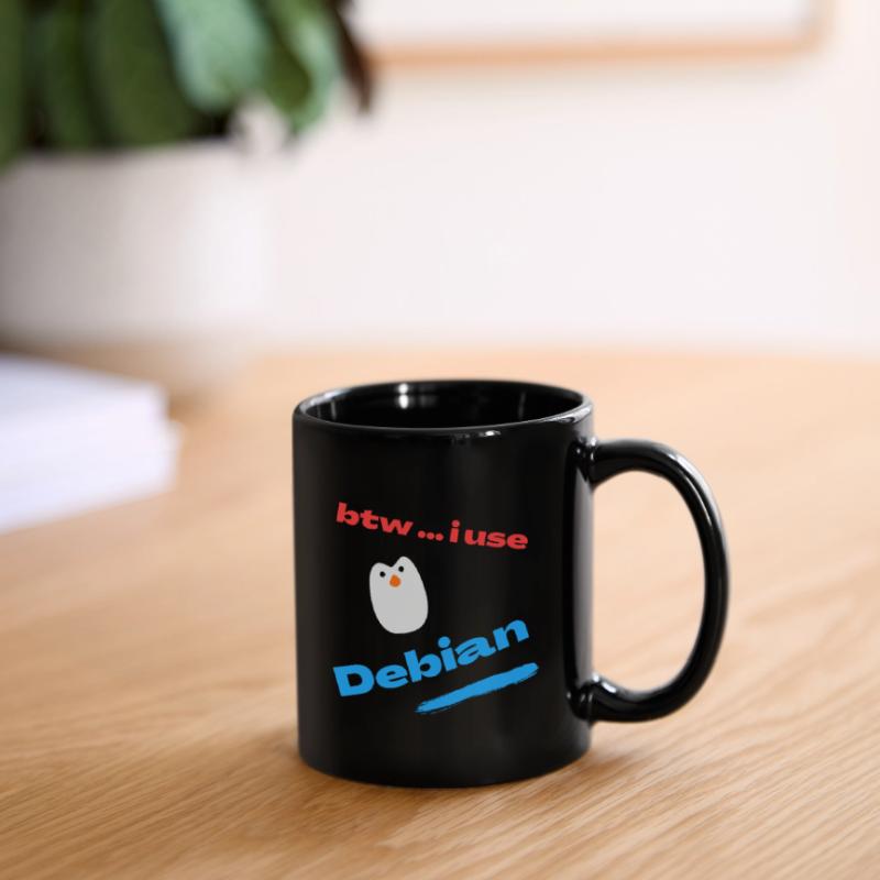 Btw.. I use Debian Linux Full Colour Mug
