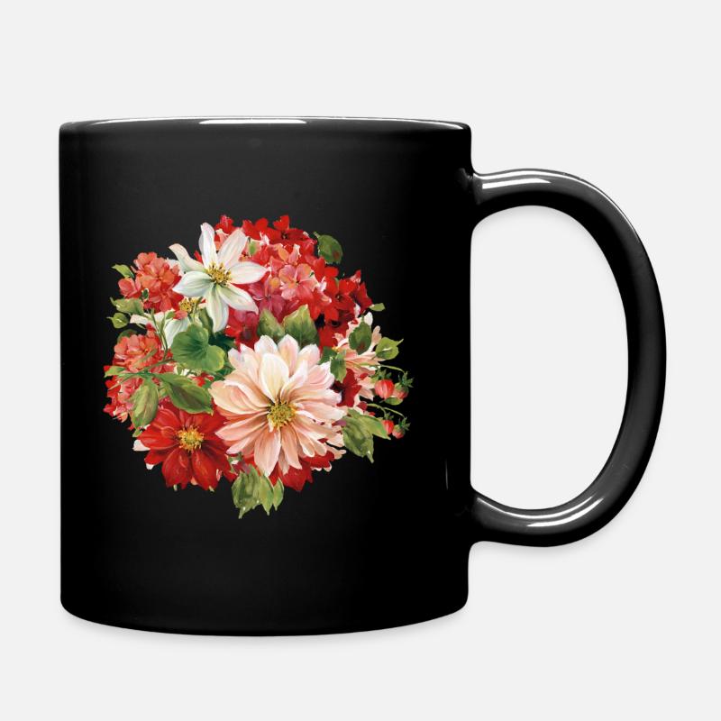 Fleur - Mug uni - noir