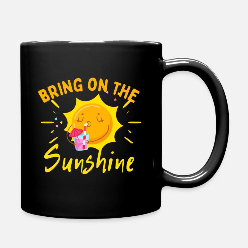 Bring on the sunshine - Mug uni - noir