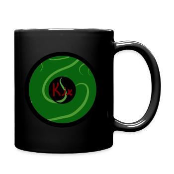 Logo circle - Tasse einfarbig - Schwarz - Rechts