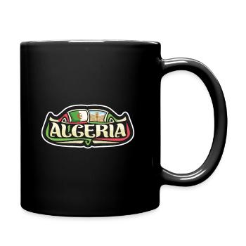 Algerien Flagge Reise Souvenir Aufkleber Abzeichen Logo - Tasse einfarbig - Schwarz - Rechts