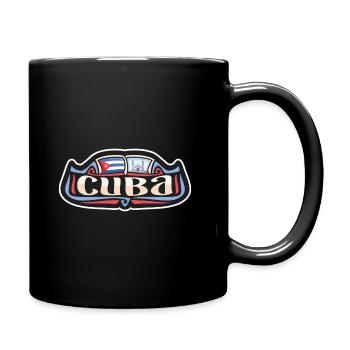 Kuba Flagge Reise Souvenir Aufkleber Abzeichen Logo - Tasse einfarbig - Schwarz - Rechts