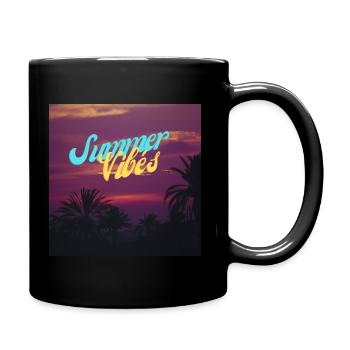 Summer Vibe - Tasse einfarbig - Schwarz - Rechts