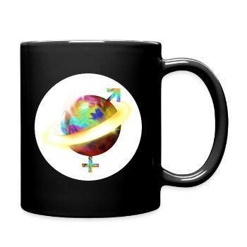 Planète Unigenre - Blanc - Mug uni - noir - Droite