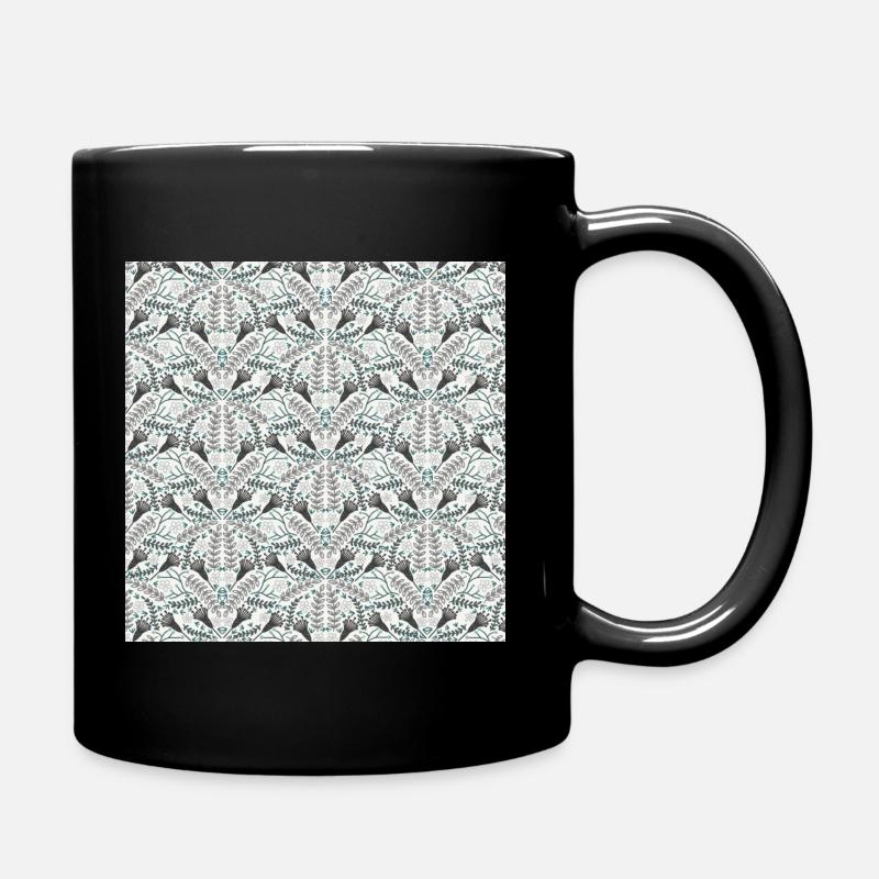Motifs floraux - Mug uni - noir