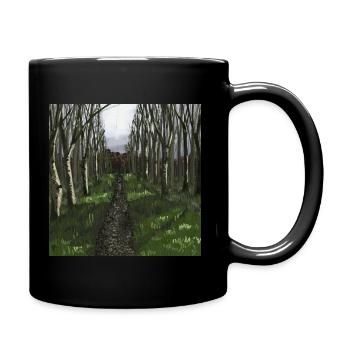Woodland path - Full Colour Mug - black - Right