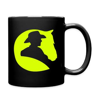 Cowboy Cheval - Mug uni - noir - Droite