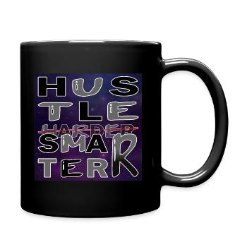 Hustle Smarter not harder - Universum - Tasse einfarbig - Schwarz - Rechts
