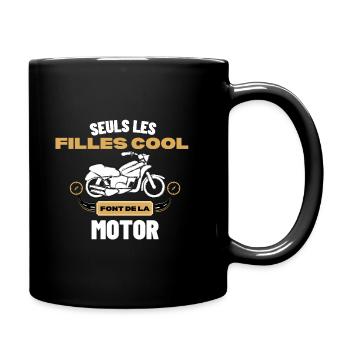 Cadeaux pour les motards Quad, Stunt, Moto, Vélo - Mug uni - noir - Droite