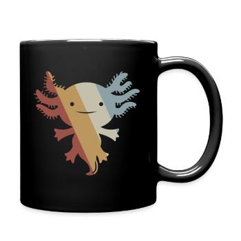 Axolotl Retro Style Vintage - Mug uni - noir - Droite