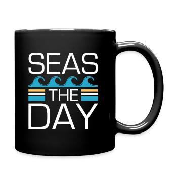 Seas The Day - Full Colour Mug - black - Right