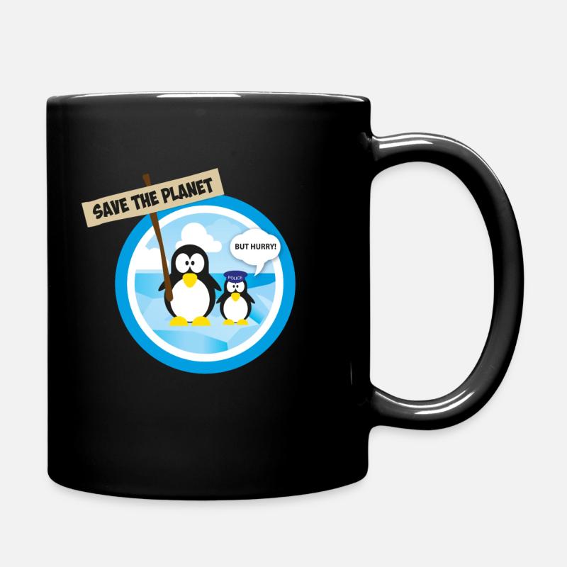 SAVE THE PLANET - Tasse einfarbig - Schwarz