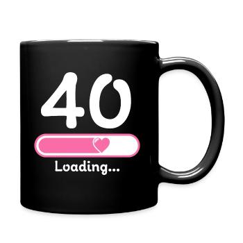 40 ans de chargement de poutres de chargement - Mug uni - noir - Droite