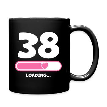 38 years birthday Congratulations Congratulations - Full Colour Mug - black - Right