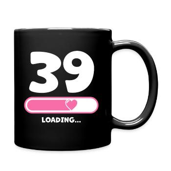 39 years birthday Congratulations Congratulations - Full Colour Mug - black - Right