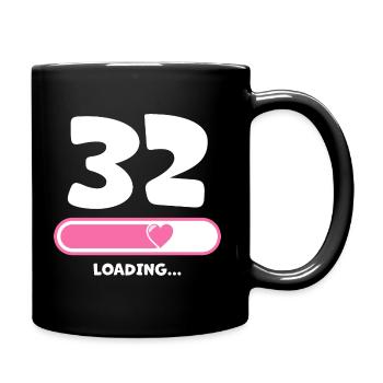 32nd birthday 32 years gift - Full Colour Mug - black - Right