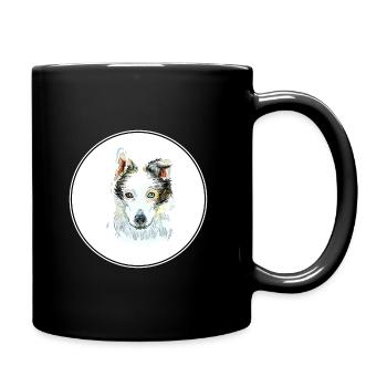 Seppala Chien de traîneau sibérien Aquarelle Illustrati Illustrati - Mug uni - noir - Droite