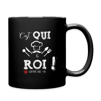 TABLIER DE CUISINE - Mug uni - noir - Droite