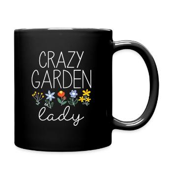 Crazy Garden Lady - Full Colour Mug - black - Right