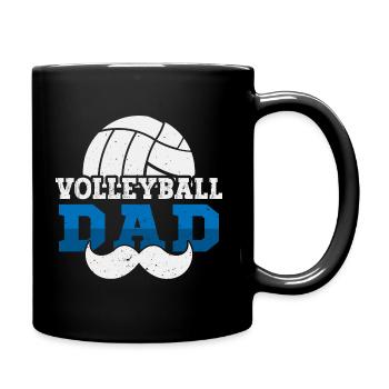 Volleyball Dad - Tasse einfarbig - Schwarz - Rechts