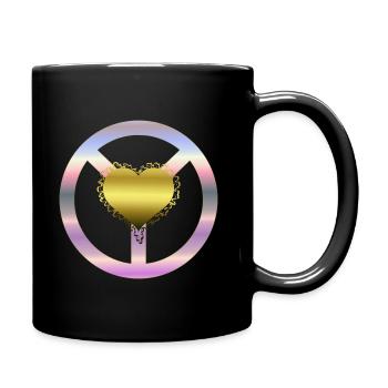 Steuer der Liebe - Tasse einfarbig - Schwarz - Rechts