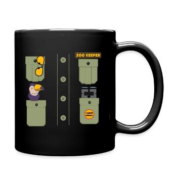 Zookeeper Outfit Costume - Tasse einfarbig - Schwarz - Rechts