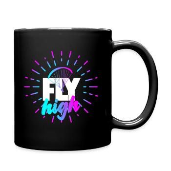 FLY high 2 - Tasse einfarbig - Schwarz - Rechts